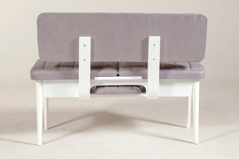 Shundrea Bänk 85 cm - Vit - Möbler - Fåtölj & stolar - Sittbänk - Bänk med ryggstöd