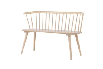 Sittbänk med ryggstöd Venture Home Bobby Sittbänk 120 cm Whitewash Whitewash - Möbler - Fåtölj & stolar - Sittbänk - Bänk med ryggstöd