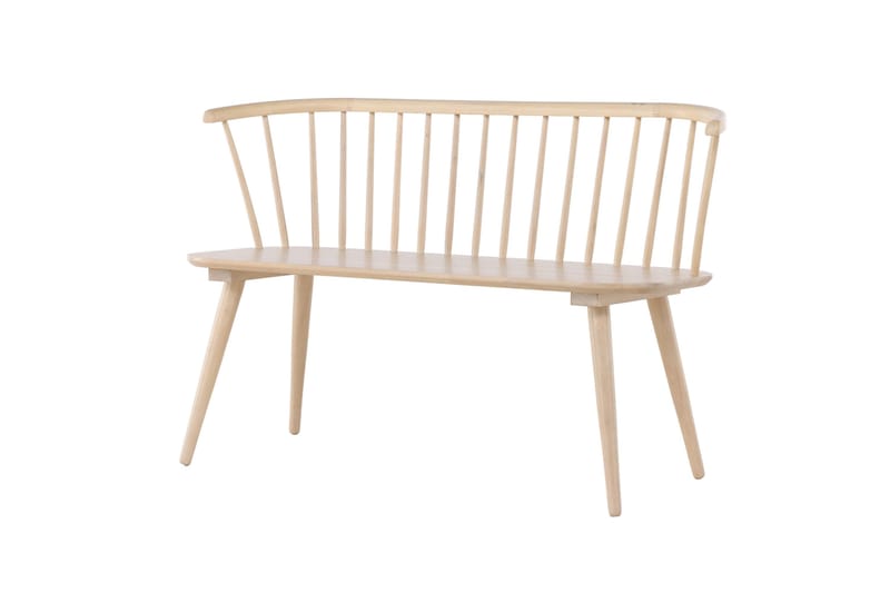 Sittbänk med ryggstöd Venture Home Bobby Sittbänk 120 cm Whitewash Whitewash - Möbler - Fåtölj & stolar - Sittbänk - Bänk med ryggstöd