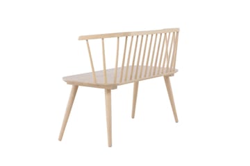 Sittbänk med ryggstöd Venture Home Bobby Sittbänk 120 cm Whitewash Whitewash - Möbler - Fåtölj & stolar - Sittbänk - Bänk med ryggstöd