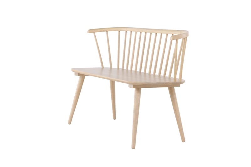 Sittbänk med ryggstöd Venture Home Bobby Sittbänk 120 cm Whitewash Whitewash - Möbler - Fåtölj & stolar - Sittbänk - Bänk med ryggstöd