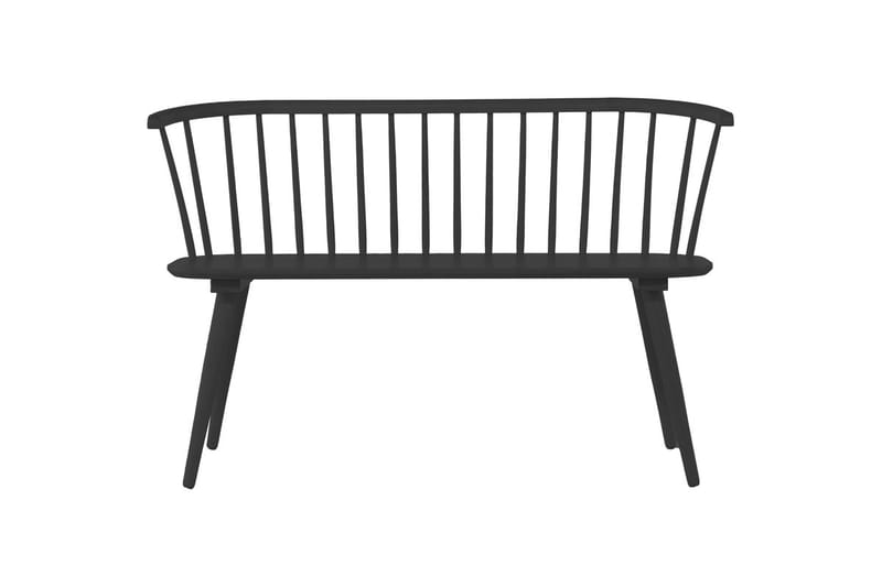 Soffbänk Bobby 120 cm i Trä - Svart - Möbler - Fåtölj & stolar - Sittbänk - Bänk med ryggstöd