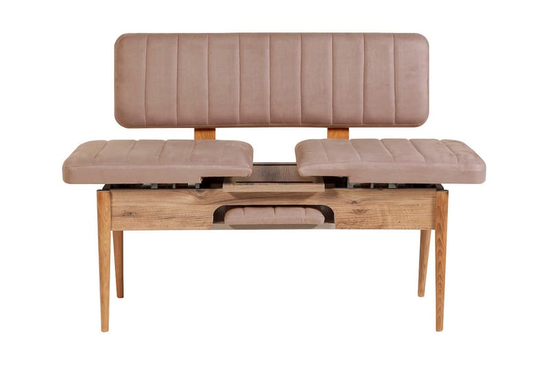 Valsot Sittbänk 110 cm - Trä/natur/Grå - Möbler - Fåtölj & stolar - Sittbänk - Bänk med ryggstöd