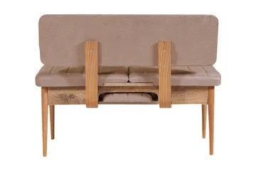 Valsot Sittbänk 110 cm - Trä/natur/Grå - Möbler - Fåtölj & stolar - Sittbänk - Bänk med ryggstöd