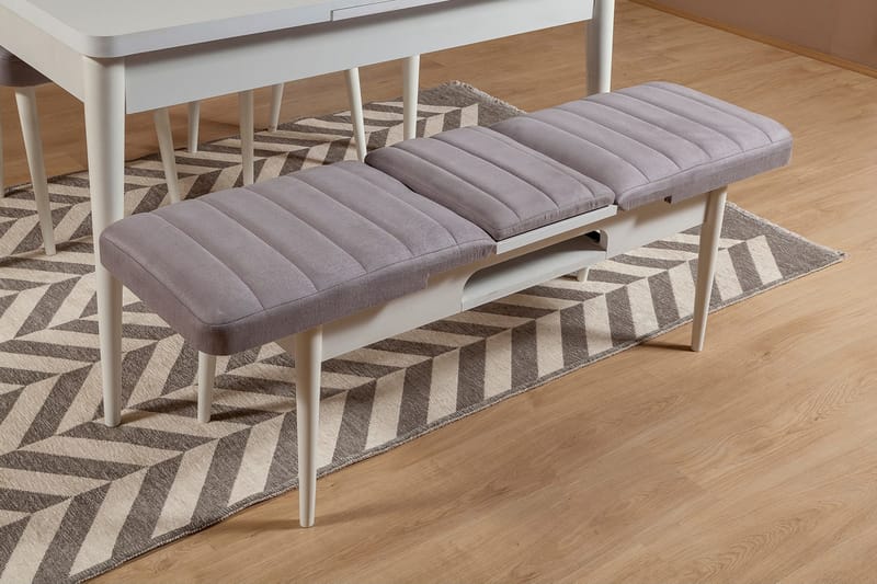 Bänk Orrest 51 cm - Vit - Möbler - Fåtölj & stolar - Sittbänk