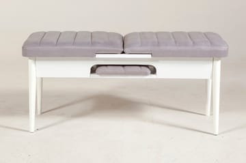 Bänk Orrest 51 cm - Vit - Möbler - Fåtölj & stolar - Sittbänk
