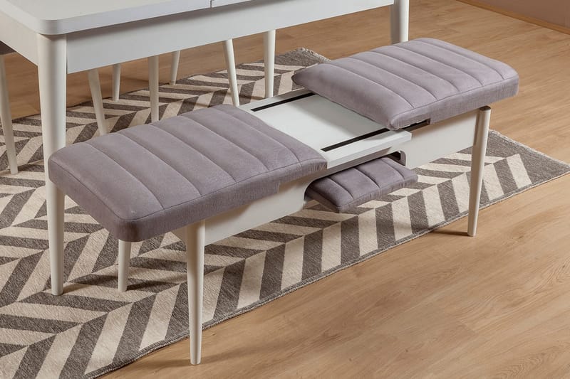 Bänk Orrest 51 cm - Vit - Möbler - Fåtölj & stolar - Sittbänk