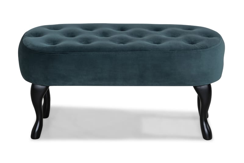 Bänk Thunia Sammet - Grön - Möbler - Fåtölj & stolar - Sittbänk