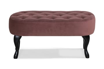 Bänk Thunia Sammet - Rostrosa - Möbler - Fåtölj & stolar - Sittbänk
