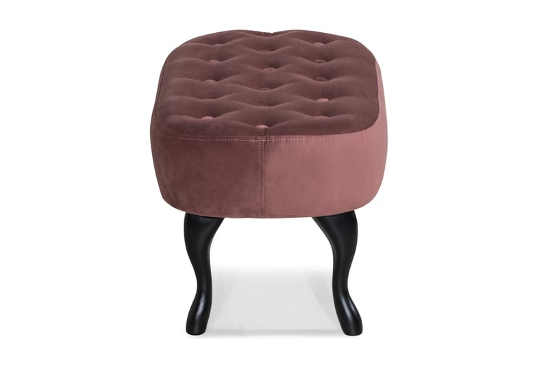 Bänk Thunia Sammet - Rostrosa - Möbler - Fåtölj & stolar - Sittbänk