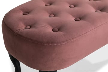 Bänk Thunia Sammet - Rostrosa - Möbler - Fåtölj & stolar - Sittbänk