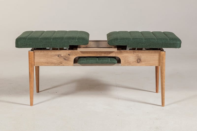 Bänk Vanlandingham 51 cm - Trä|natur|Grön - Möbler - Fåtölj & stolar - Sittbänk
