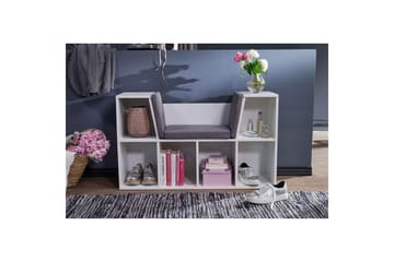 Bänk Wohnling Melaminbelagd spånskiva Klädd sittplats Förvaringsutrymme Modern - Möbler - Fåtölj & stolar - Sittbänk - Bänk med ryggstöd