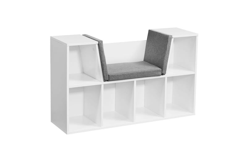 Bänk Wohnling Melaminbelagd spånskiva Klädd sittplats Förvaringsutrymme Modern - Möbler - Fåtölj & stolar - Sittbänk - Bänk med ryggstöd