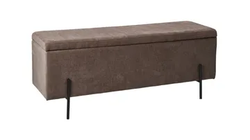 Brewster Bänk m förvaring 120 cm - Brun - Möbler - Fåtölj & stolar - Sittbänk - Sittbänk med förvaring