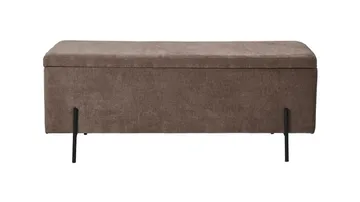 Brewster Bänk m förvaring 120 cm - Brun - Möbler - Fåtölj & stolar - Sittbänk