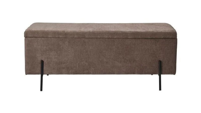 Brewster Bänk m förvaring 120 cm - Brun - Möbler - Fåtölj & stolar - Sittbänk