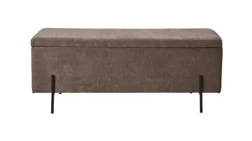 Brewster Bänk m förvaring 120 cm - Brun - Möbler - Fåtölj & stolar - Sittbänk