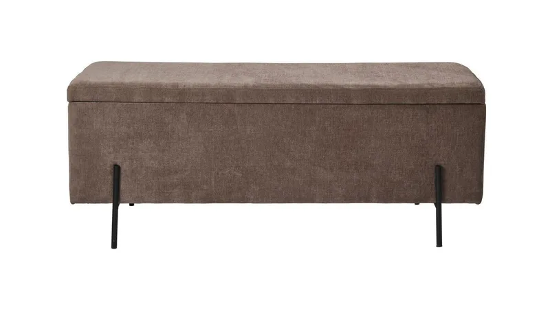Brewster Bänk m förvaring 120 cm - Brun - Möbler - Fåtölj & stolar - Sittbänk