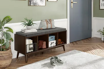 Brittany Sittbänk 118 cm Brun - Novogratz - Möbler - Fåtölj & stolar - Sittbänk