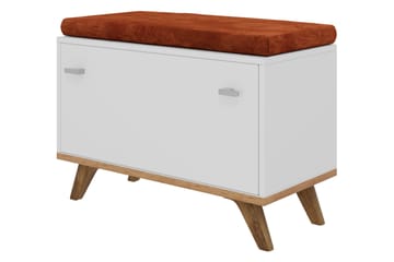 Cheshunt Sittbänk med förvaring - Vit/Ek - Möbler - Fåtölj & stolar - Sittbänk - Sittbänk med förvaring