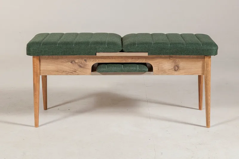 Corralez Bänk 51 cm - Trä/natur/Grön - Möbler - Fåtölj & stolar - Sittbänk