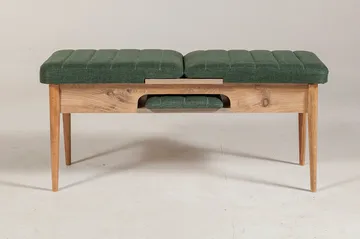 Corralez Bänk 51 cm - Trä/natur/Grön - Möbler - Fåtölj & stolar - Sittbänk