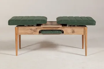 Corralez Bänk 51 cm - Trä/natur/Grön - Möbler - Fåtölj & stolar - Sittbänk