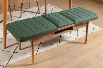 Corralez Bänk 51 cm - Trä/natur/Grön - Möbler - Fåtölj & stolar - Sittbänk