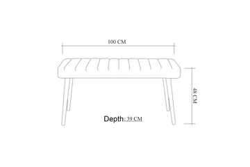 Derpele Sittbänk - Antracit - Möbler - Fåtölj & stolar - Sittbänk