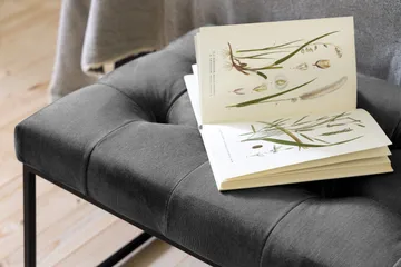 Ella Sittbänk 120 cm Rutig - Mörkgrå - Möbler - Fåtölj & stolar - Sittbänk