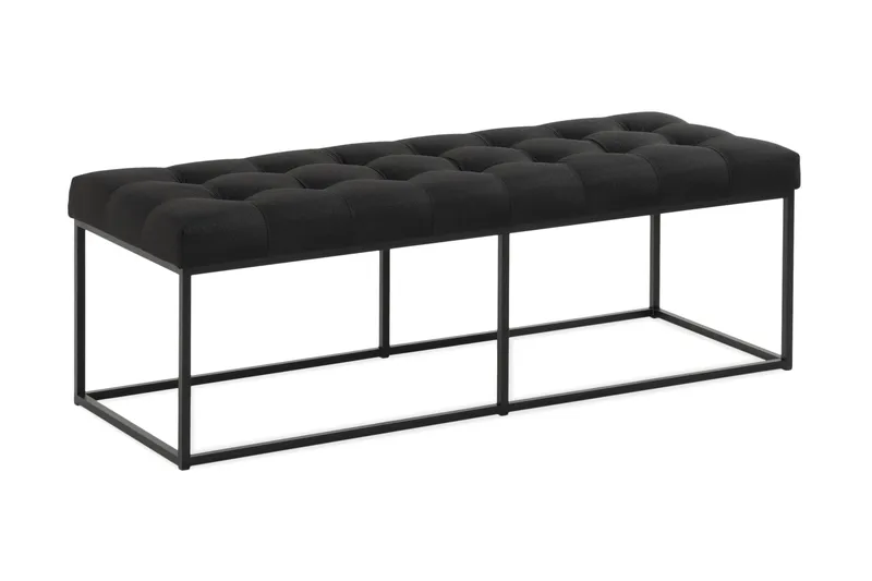 Ella Sittbänk 120 cm Rutig - Svart - Möbler - Fåtölj & stolar - Sittbänk