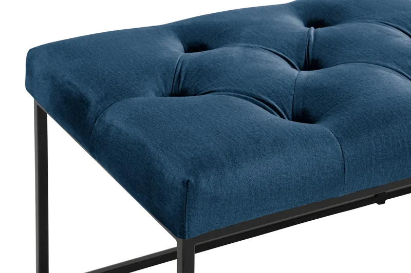 Ella Sittbänk 120cm Djuphäftad - Blå/Sammet - Möbler - Fåtölj & stolar - Sittbänk