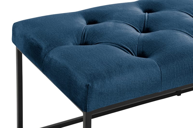 Ella Sittbänk 120cm Djuphäftad - Blå/Sammet - Möbler - Fåtölj & stolar - Sittbänk