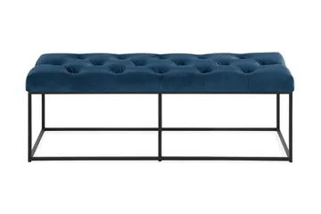Ella Sittbänk 120cm Djuphäftad - Blå/Sammet - Möbler - Fåtölj & stolar - Sittbänk