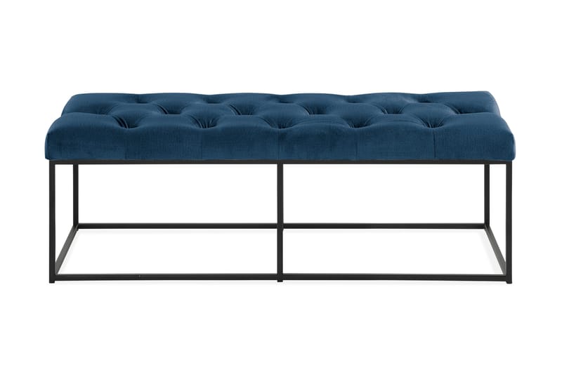 Ella Sittbänk 120cm Djuphäftad - Blå/Sammet - Möbler - Fåtölj & stolar - Sittbänk
