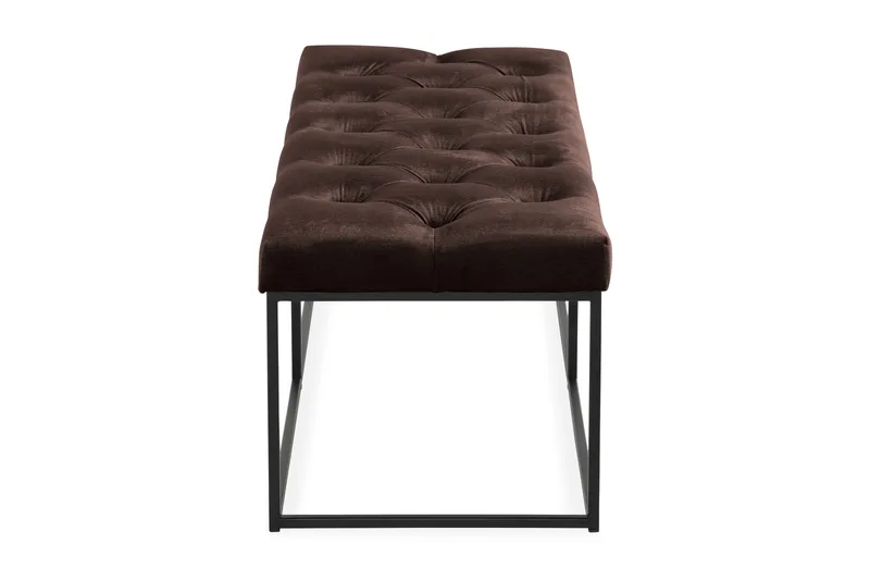Ella Sittbänk 120cm Djuphäftad - Brun/Sammet - Möbler - Fåtölj & stolar - Sittbänk