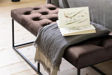 Ella Sittbänk 120cm Djuphäftad - Brun/Sammet - Möbler - Fåtölj & stolar - Sittbänk