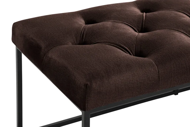 Ella Sittbänk 120cm Djuphäftad - Brun/Sammet - Möbler - Fåtölj & stolar - Sittbänk