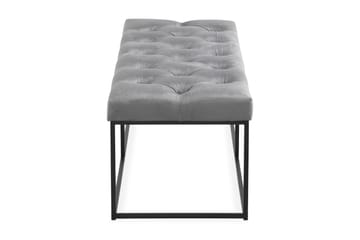 Ella Sittbänk 120cm Djuphäftad - Grå/Sammet - Möbler - Fåtölj & stolar - Sittbänk