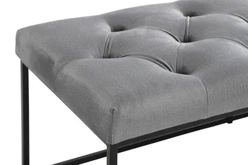 Ella Sittbänk 120cm Djuphäftad - Grå/Sammet - Möbler - Fåtölj & stolar - Sittbänk