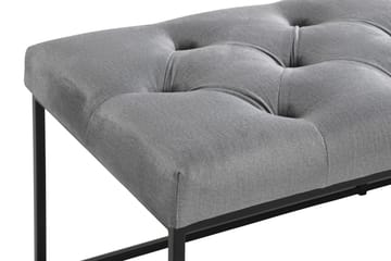 Ella Sittbänk 120cm Djuphäftad - Grå/Sammet - Möbler - Fåtölj & stolar - Sittbänk