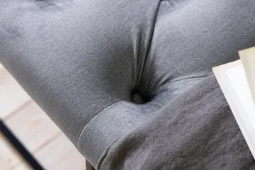 Ella Sittbänk 120cm Djuphäftad - Grå/Sammet - Möbler - Fåtölj & stolar - Sittbänk