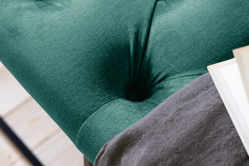 Ella Sittbänk 120cm Djuphäftad - Grön/Sammet - Möbler - Fåtölj & stolar - Sittbänk