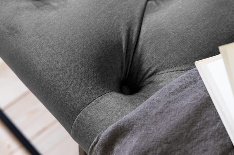 Ella Sittbänk 120cm Djuphäftad - Mörkgrå - Möbler - Fåtölj & stolar - Sittbänk