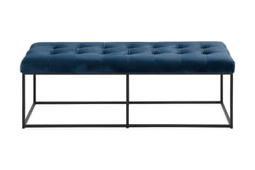 Ella Sittbänk 120cm Rutig - Blå/Sammet - Möbler - Fåtölj & stolar - Sittbänk