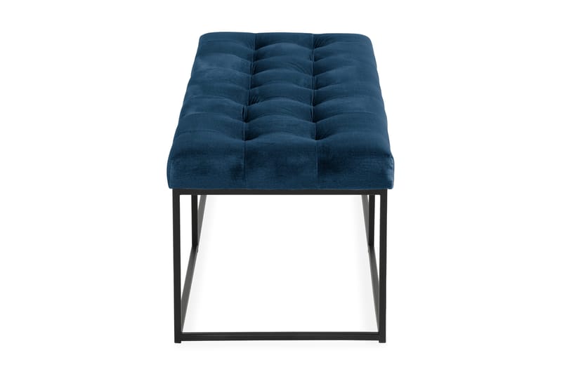 Ella Sittbänk 120cm Rutig - Blå/Sammet - Möbler - Fåtölj & stolar - Sittbänk