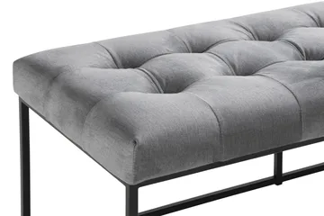 Ella Sittbänk 120cm Rutig - Grå/Sammet - Möbler - Fåtölj & stolar - Sittbänk