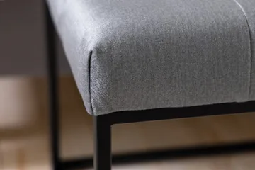 Ella Sittbänk 120cm Rutig - Grå/Sammet - Möbler - Fåtölj & stolar - Sittbänk