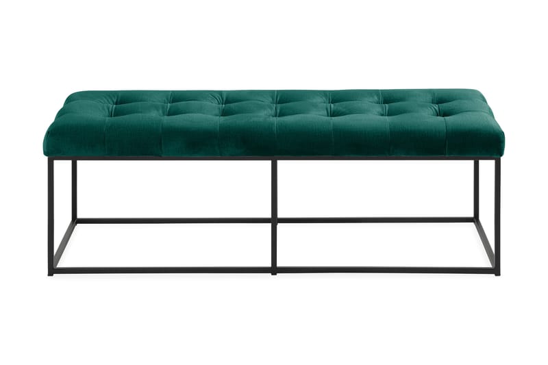 Ella Sittbänk 120cm Rutig - Grön/Sammet - Möbler - Fåtölj & stolar - Sittbänk